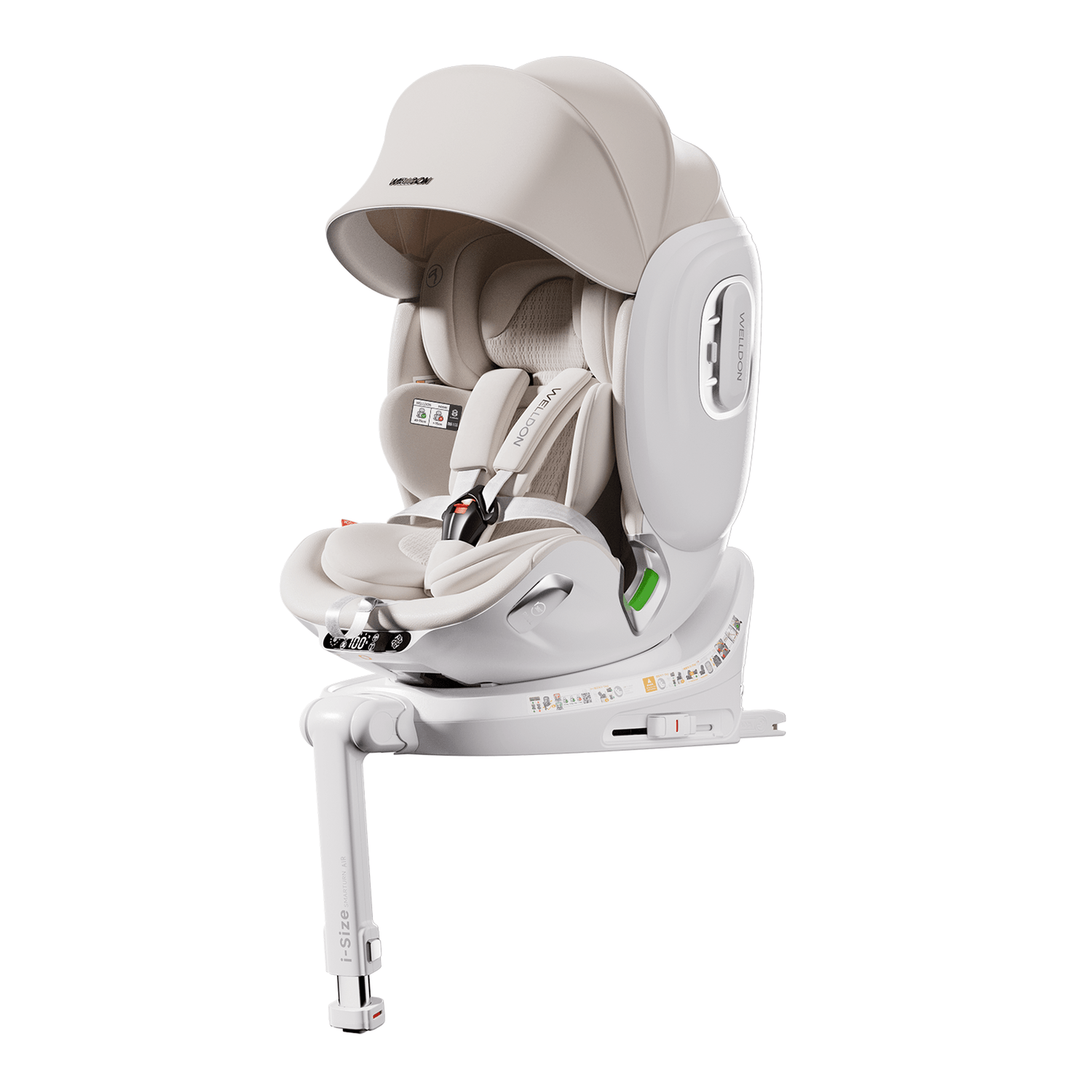 Welldon Smart Turn Air - Ventilated Electric Baby Car Seat – Ivory