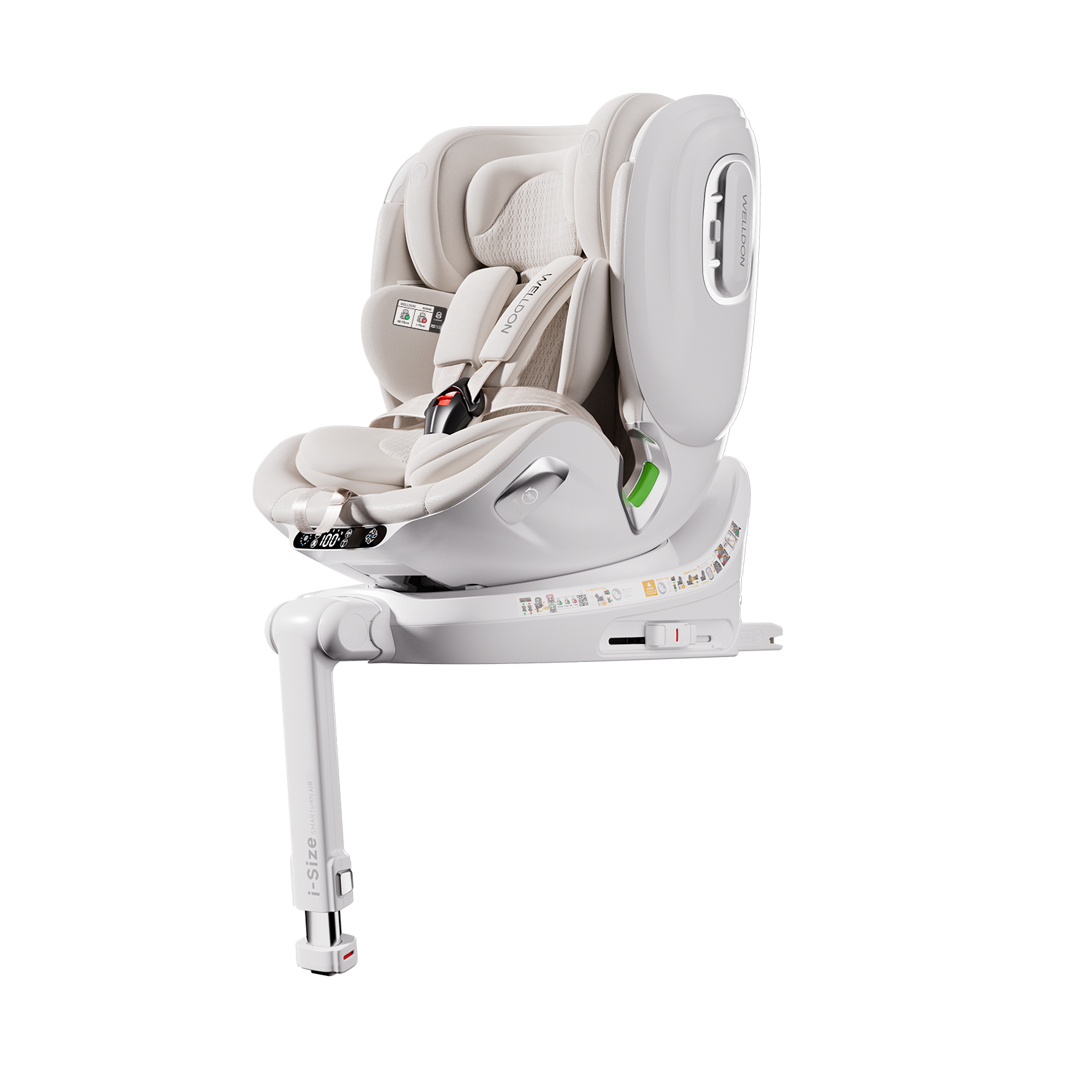 Welldon Smart Turn Air Electric Car Seat – Ivory