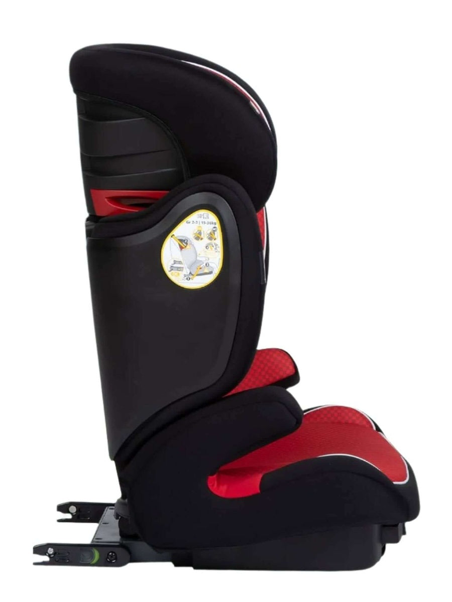 Bebeconfort Road Fix Child Group 2/3 ISOFIX Car Seat, ISOFIX Booster Sea, Pixel Red Bebeconfort Mama's Joy
