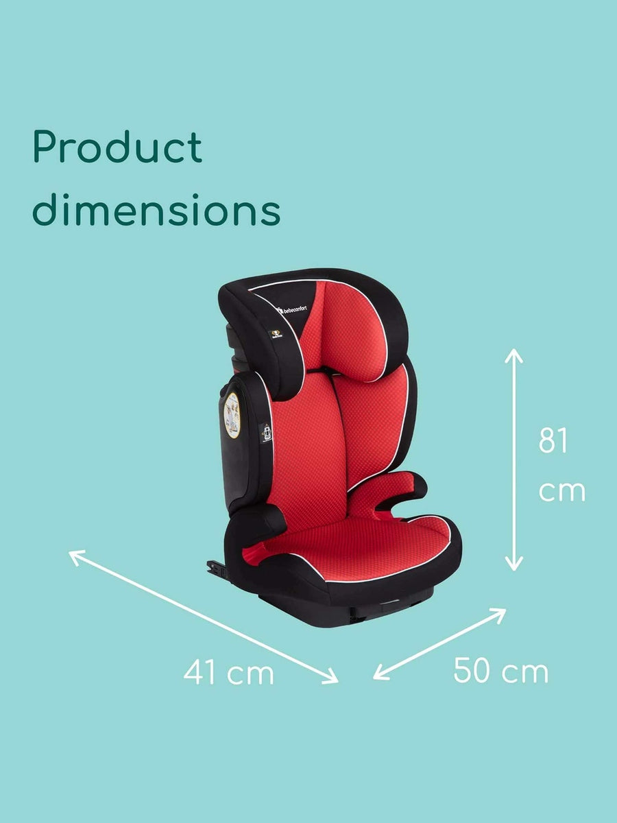 Bebeconfort Road Fix Child Group 2/3 ISOFIX Car Seat, ISOFIX Booster Sea, Pixel Red Bebeconfort Mama's Joy