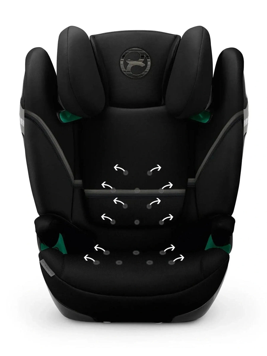 CYBEX Gold Solution S2 i-Fix ISOFIX i-Size Car Seat Moon Black 3 to 12 yrs Cybex Mama's Joy