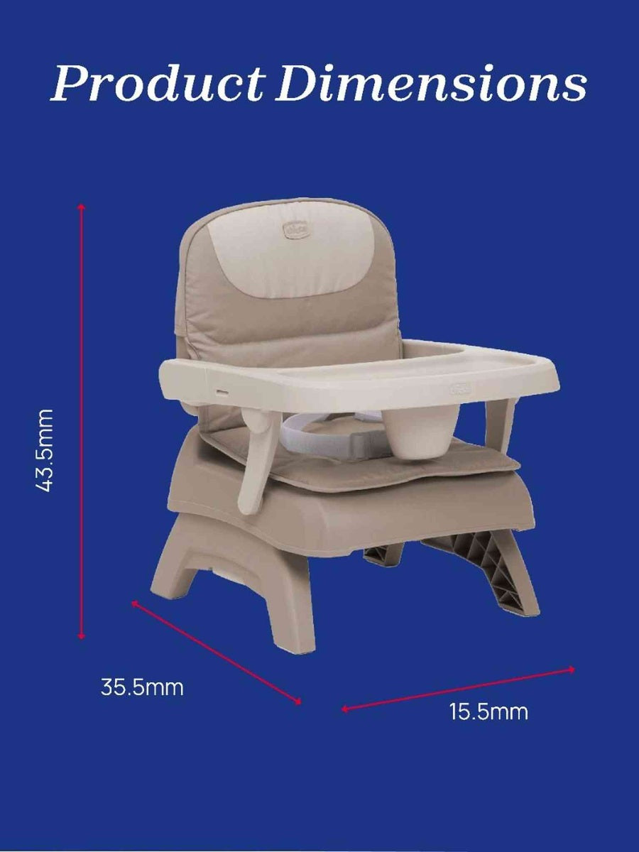 Chicco Bento Booster Seat with Removable Tray – Compact Travel Booster 6m–3y Vanilla Chicco Mama's Joy