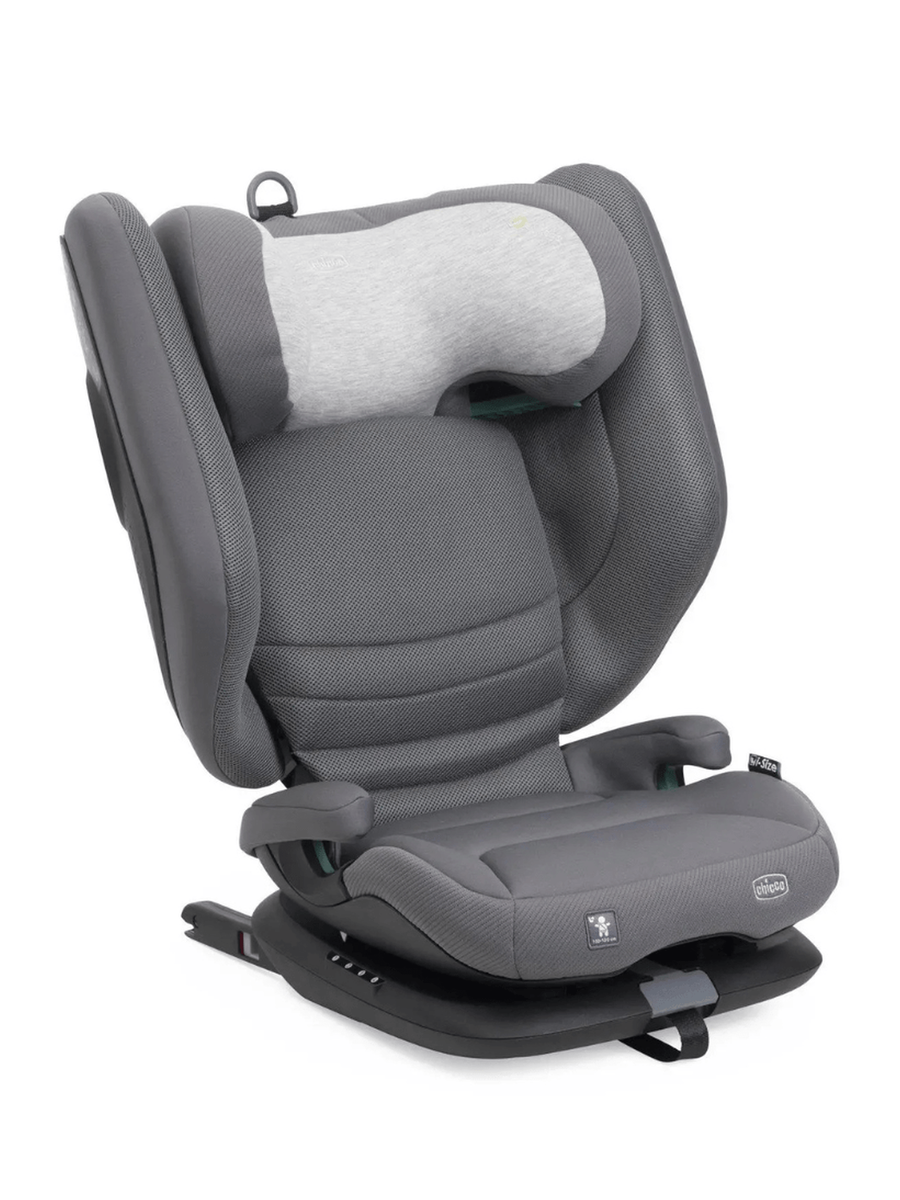 Chicco Fold & Go S i-Size Car Seat 100–150cm Foldable Booster - Glam Grey Chicco Mama's Joy