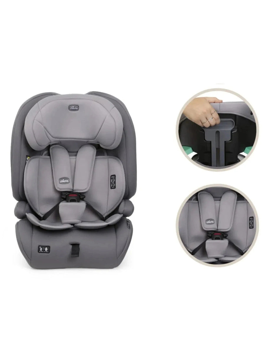 Chicco Gro-Up i-Size Car Seat 76–150cm – Lightweight Belt-Fit Seat 15m–12y Stone Chicco Mama's Joy