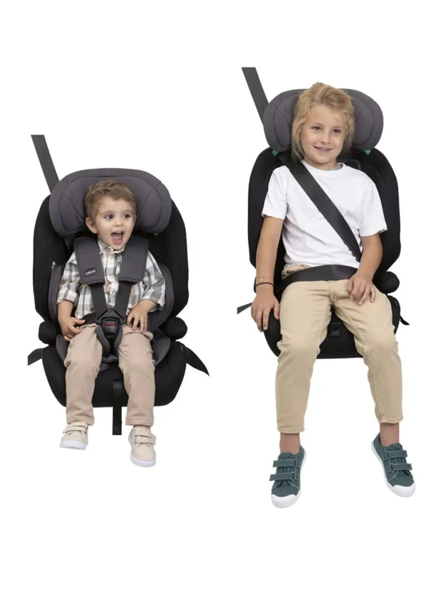 Chicco Gro-Up i-Size Car Seat 76–150cm – Lightweight Belt-Fit Seat 15m–12y Pure Black Chicco Mama's Joy