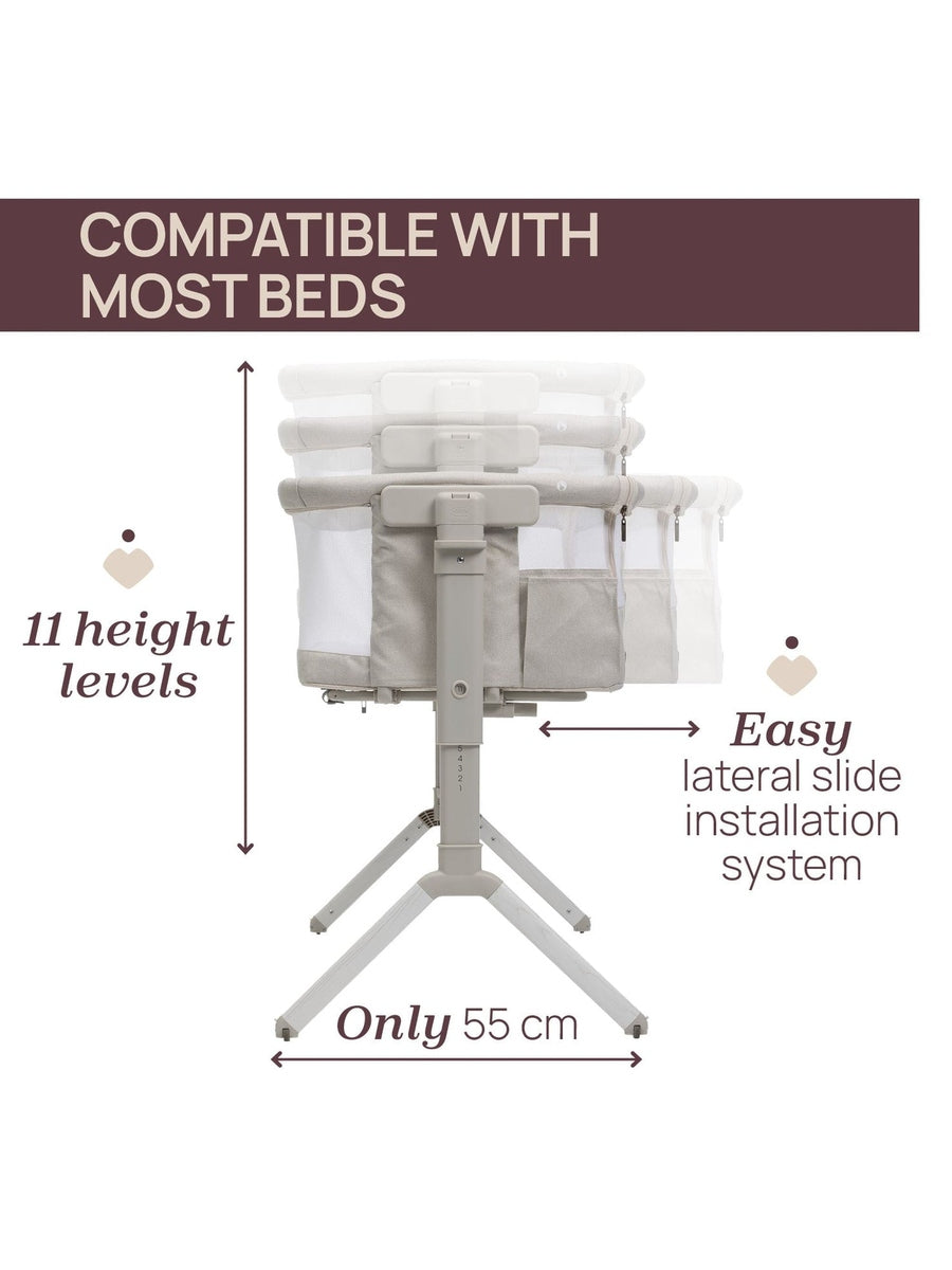 Chicco Next2Me Armonia Bedside Crib – Motherpearl 0–6 Months Chicco Mama's Joy