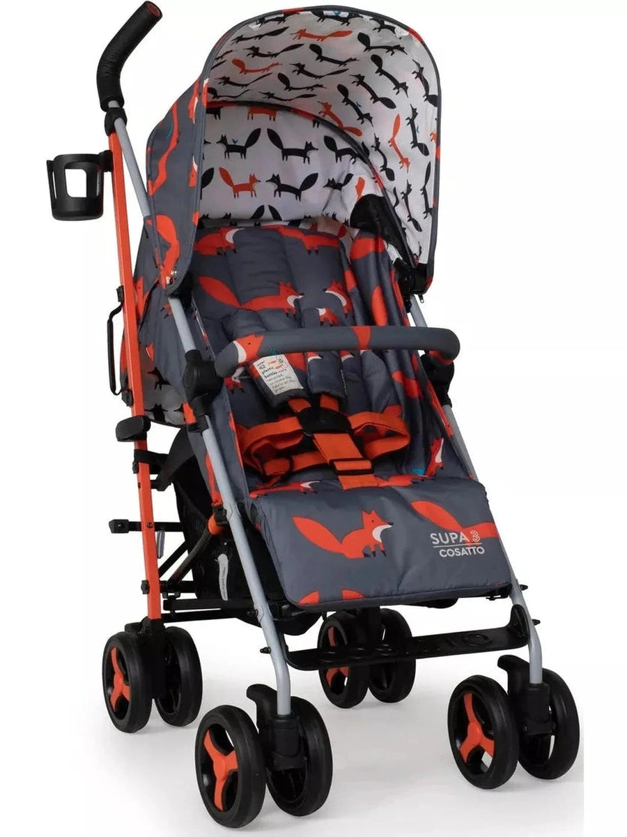 Cosatto Supa 3 Pushchair Stroller – Charcoal Mister Fox Birth to 25kg