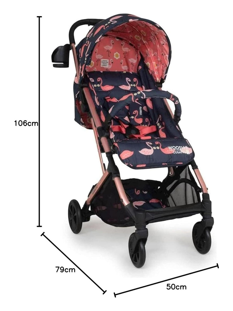 Cosatto Woosh 3 Pushchair – Compact & Lightweight - Pretty Flamingo Cosatto Mama's Joy
