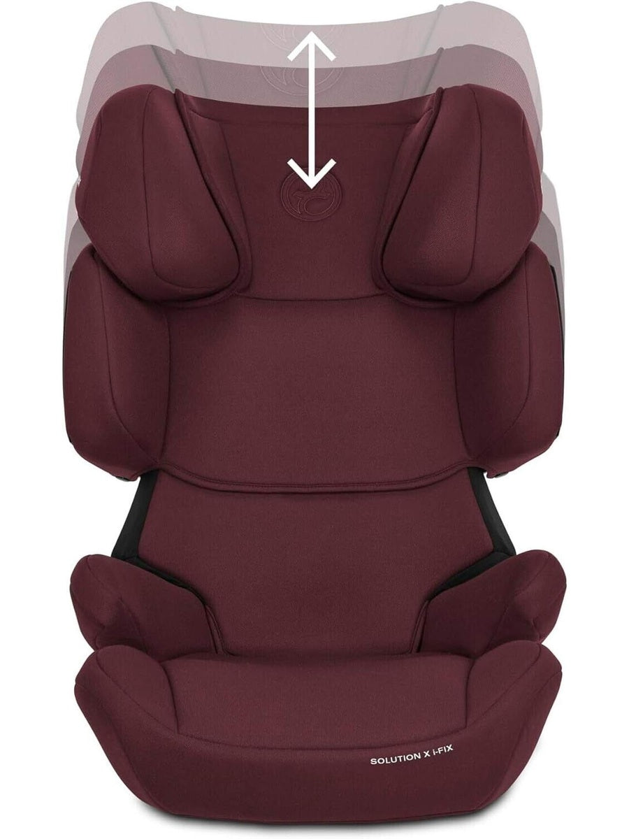 Cybex Solution X i-Fix i-Size Child Car Seat Isofix Cobblestone Rumba Red Cybex Mama's Joy