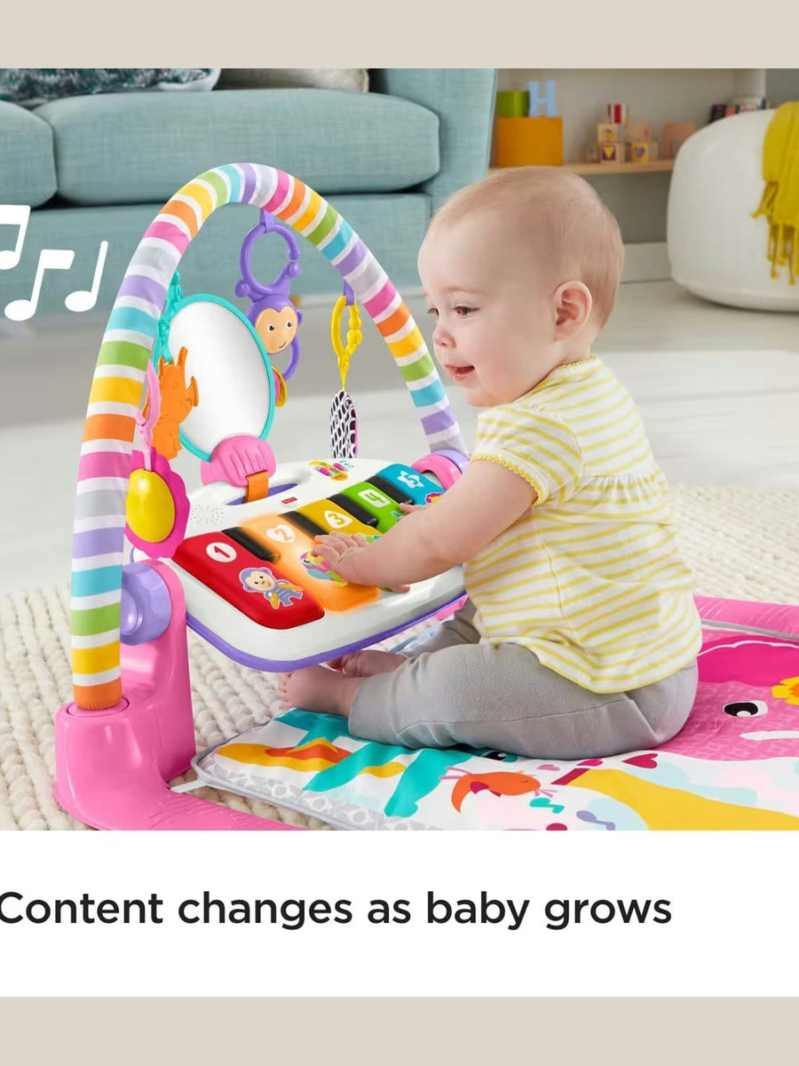Fisher-Price Deluxe Kick & Play Piano Gym | Smart Stages Baby Play Mat with Lights, Music & 5 Toys Fisher-Price Mama's Joy