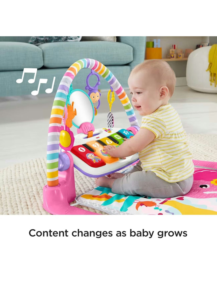 Fisher-Price Deluxe Kick & Play Piano Gym | Smart Stages Baby Play Mat with Lights, Music & 5 Toys Fisher-Price Mama's Joy