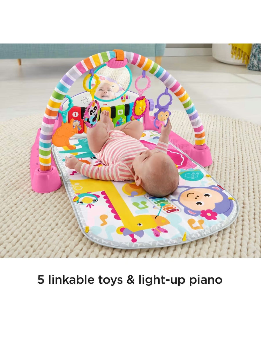 Fisher-Price Deluxe Kick & Play Piano Gym | Smart Stages Baby Play Mat with Lights, Music & 5 Toys Fisher-Price Mama's Joy