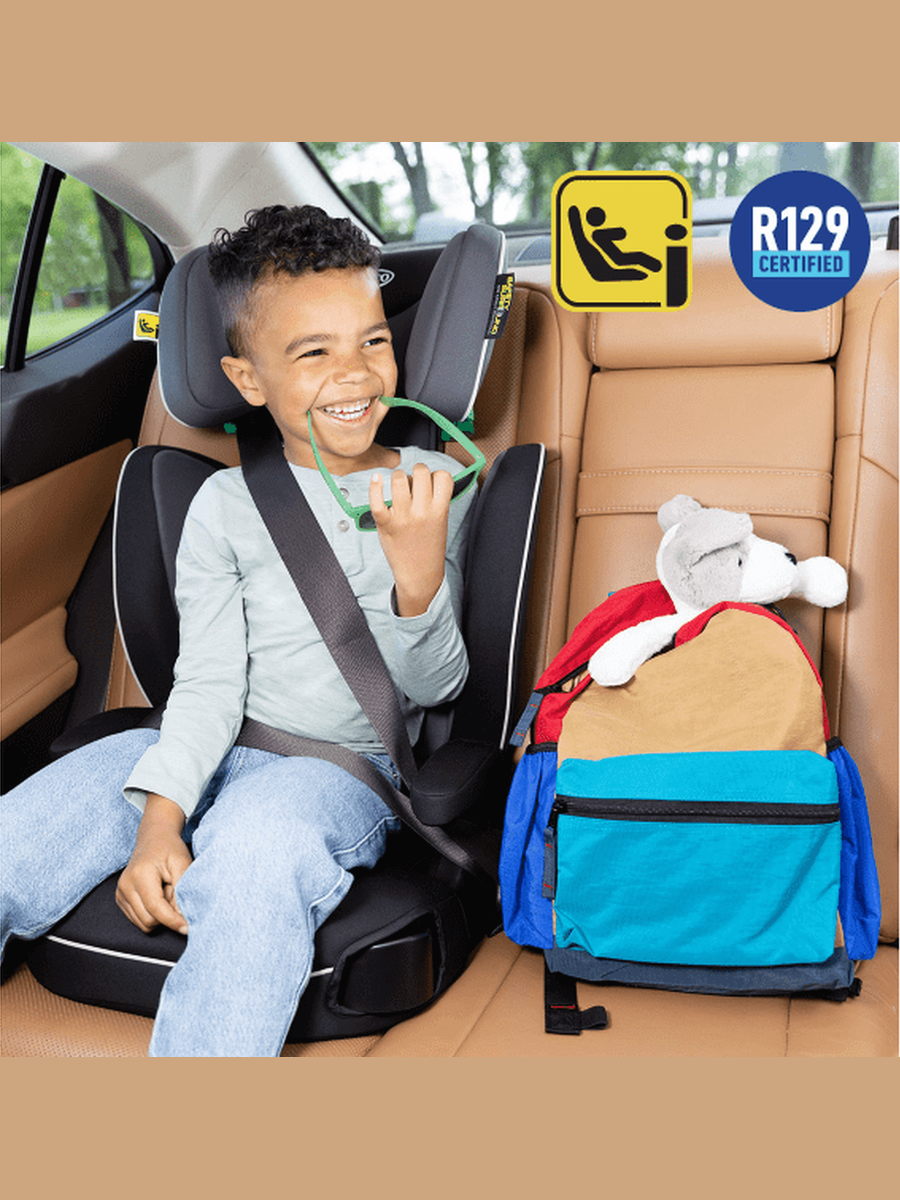 Graco Logico L i-Size Highback Car Seat Booster from 3.5 to 12 years, Midnight Graco Mama's Joy