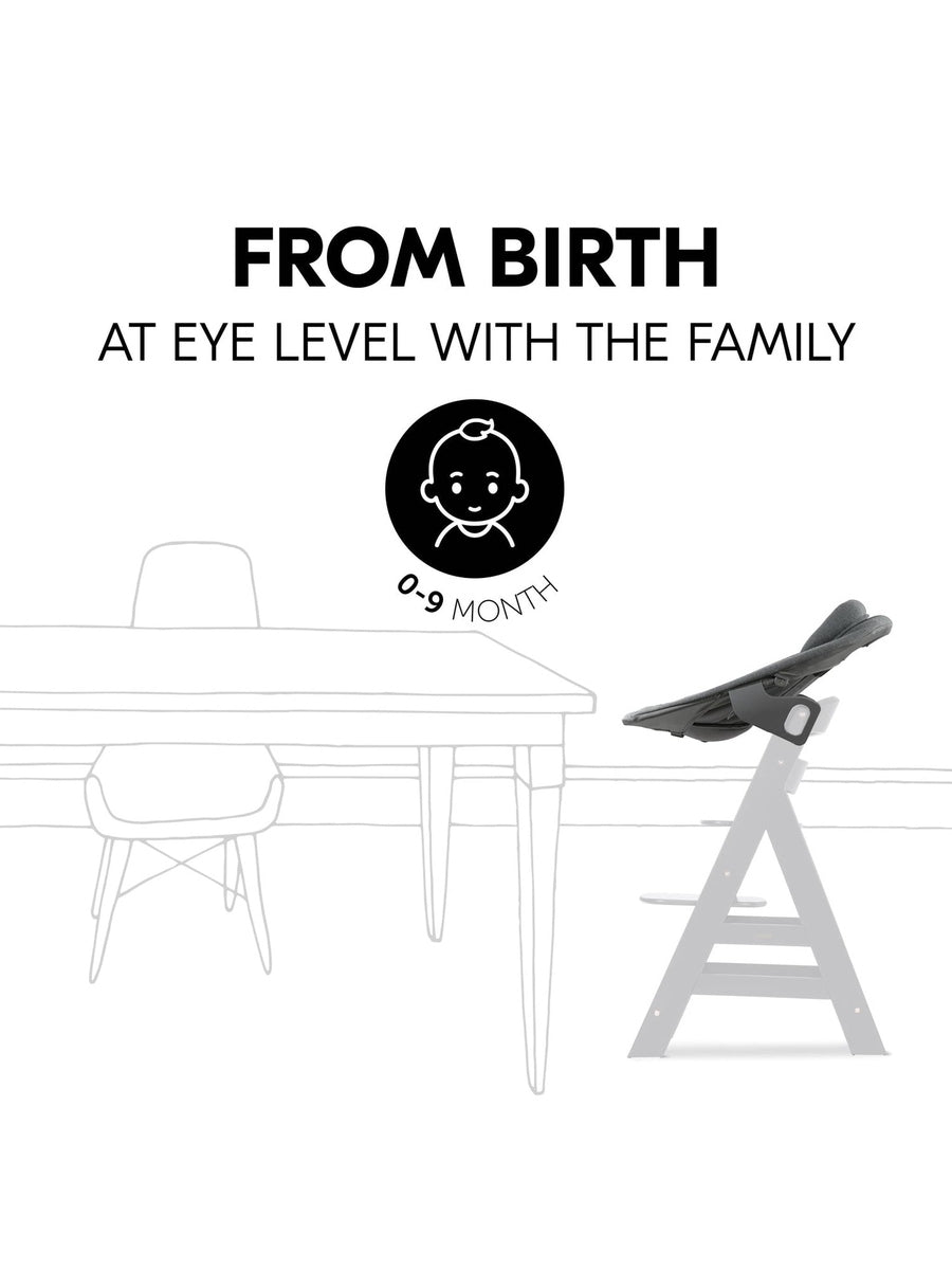 Hauck Alpha+ Premium Bundle Grey High Chair - Beech Grey Hauck Mama's Joy