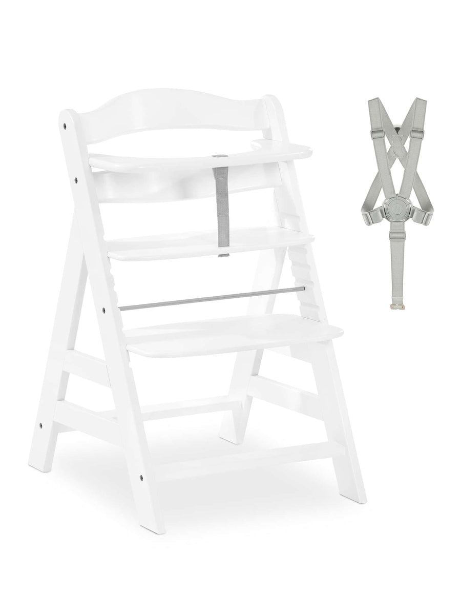 Hauck Alpha+ Premium Bundle Wooden High Chair - Beech White Hauck Mama's Joy