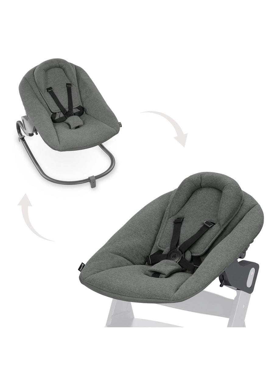 Hauck Alpha+ Premium Bundle Wooden High Chair - Beech Grey