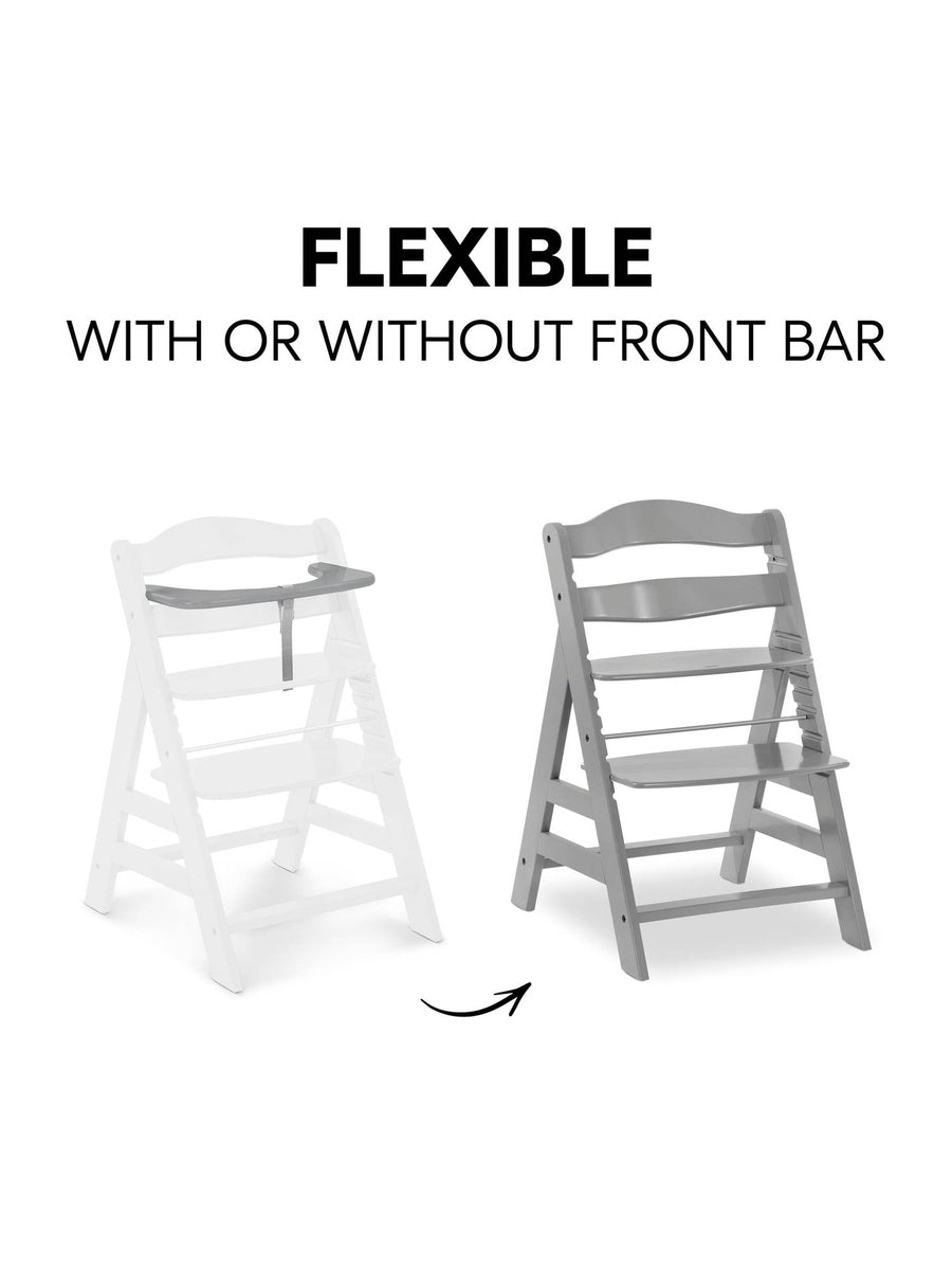 Hauck Alpha+ Premium Bundle Wooden High Chair - Beech Grey Hauck Mama's Joy