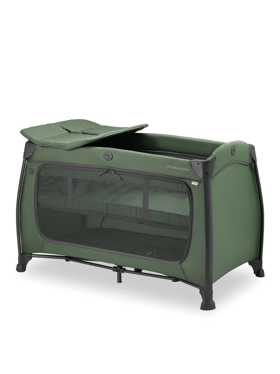 Hauck Play N Relax Center Travel Cot - Dark Green Hauck Mama's Joy