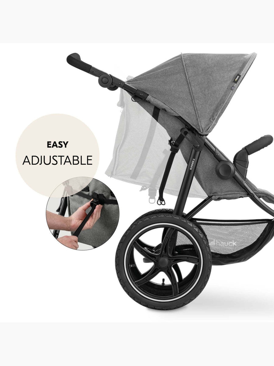 Hauck Runner 2 - All-Terrain Pushchair - Melange Grey Hauck Mama's Joy