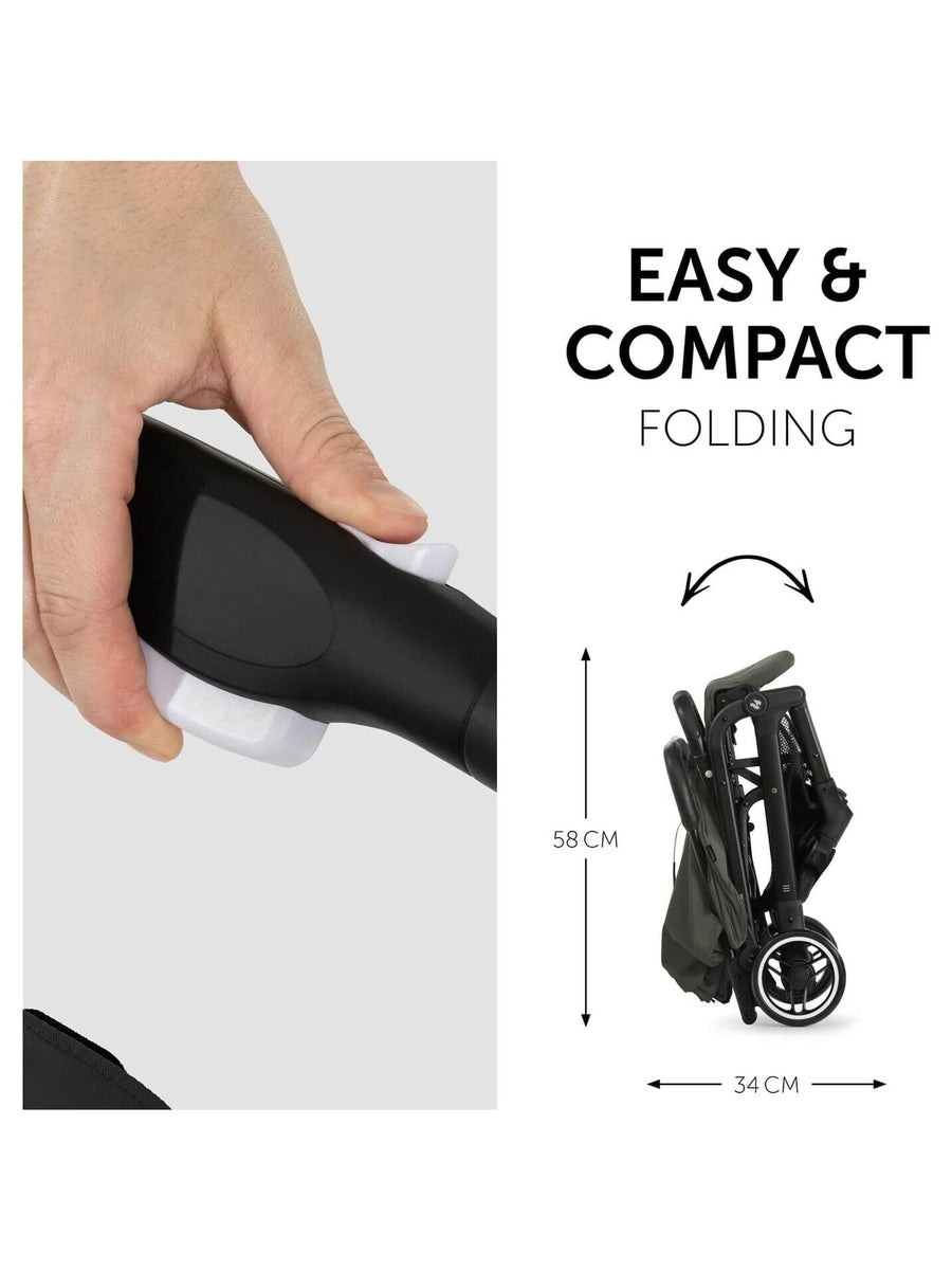 Hauck Travel N Care Baby Stroller Foldable & Compact Raincover Olive Hauck Mama's Joy