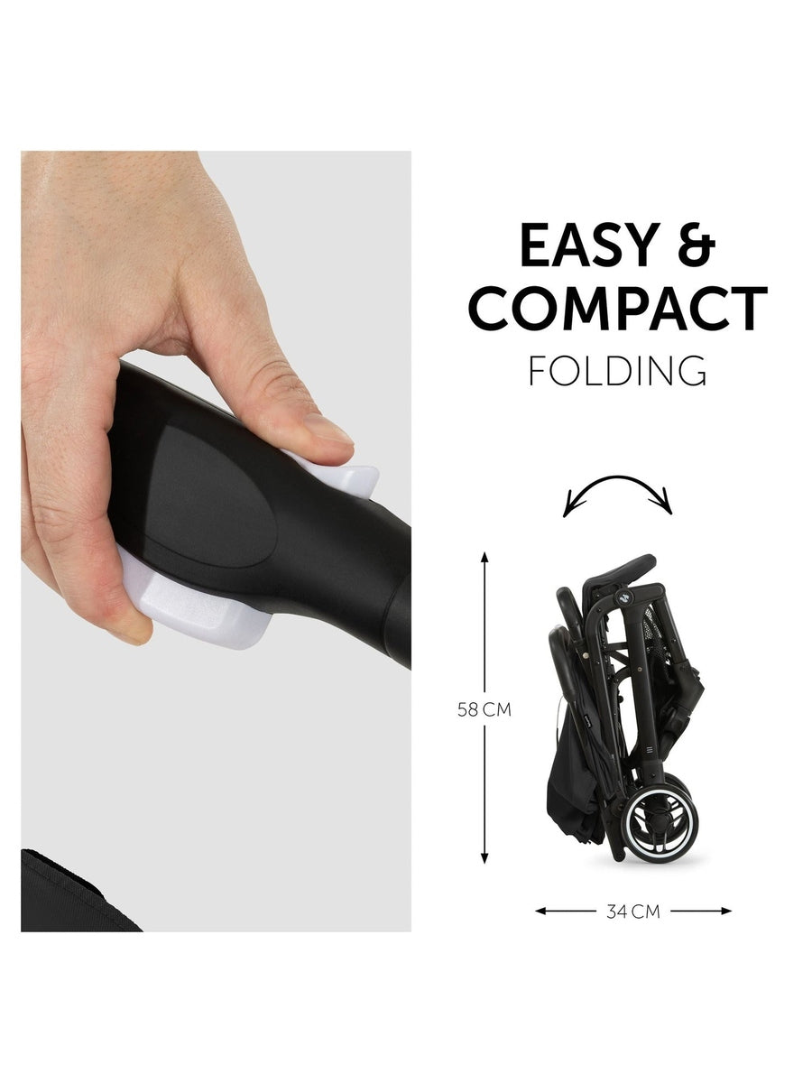 Hauck Travel N Care Compact Baby Stroller Black Hauck Mama's Joy