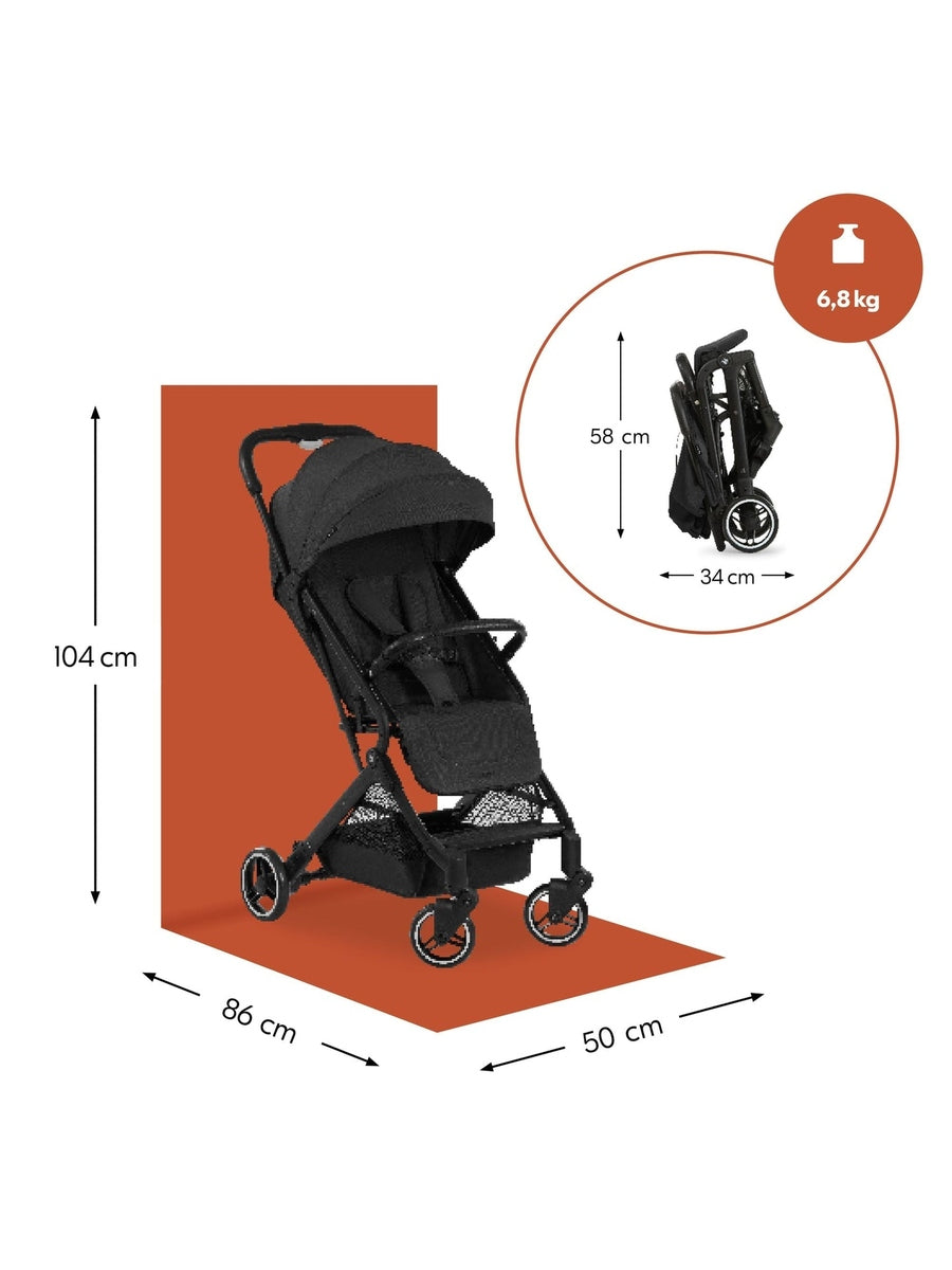 Hauck Travel N Care Compact Baby Stroller Black Hauck Mama's Joy