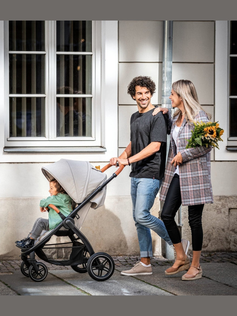 Hauck Uptown Pushchair Stroller Extra Large Seat for All Terrains with Raincover Melange Rose Hauck Mama's Joy