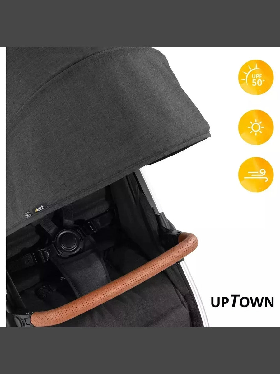 Hauck Uptown Pushchair Stroller Extra Large Seat for All Terrains with Raincover