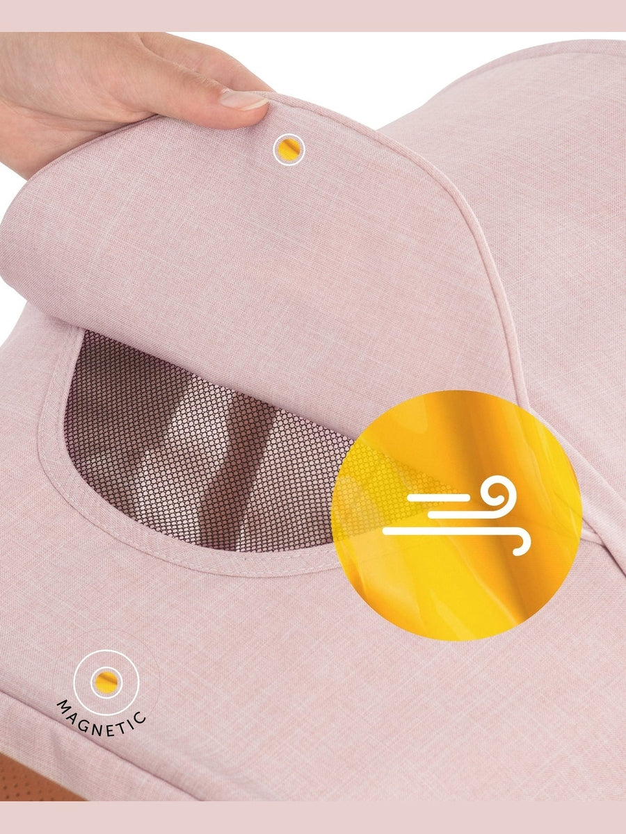 Hauck Uptown Pushchair Stroller Extra Large Seat for All Terrains with Raincover Melange Rose Hauck Mama's Joy