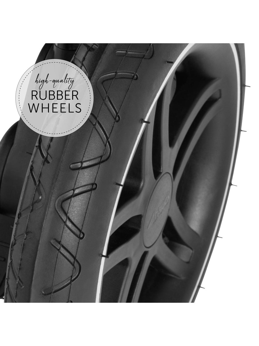 Hauck Uptown Pushchair Stroller Extra Large Seat for All Terrains with Raincover Melange Rose Hauck Mama's Joy