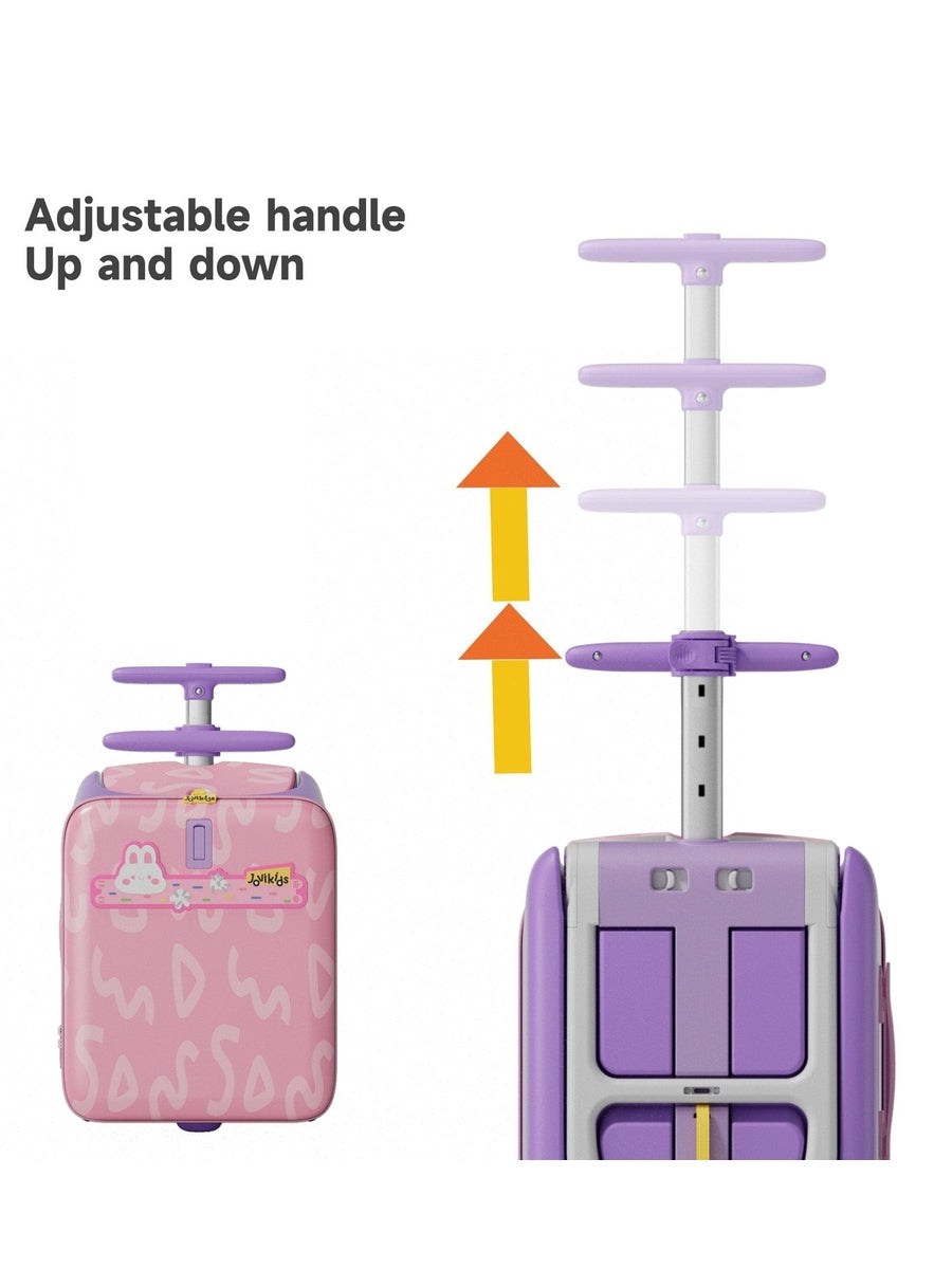 JoviKids 3-in-1 Ride On Luggage – JoyRide Kids Suitcase & Stroller - Pink Jovikids Mama's Joy