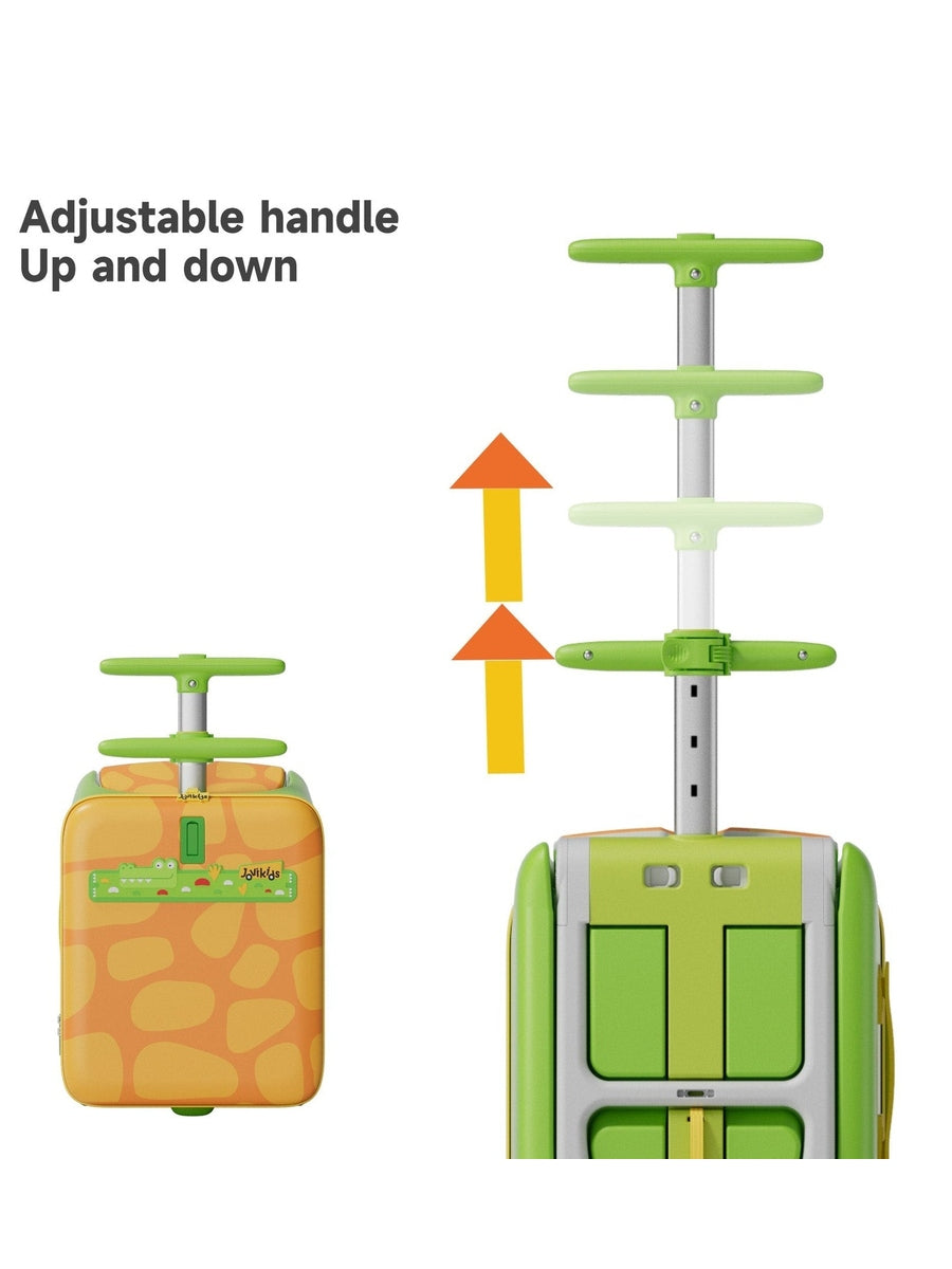 JoviKids 3-in-1 Ride On Luggage – JoyRide Kids Suitcase & Stroller- Green Jovikids Mama's Joy