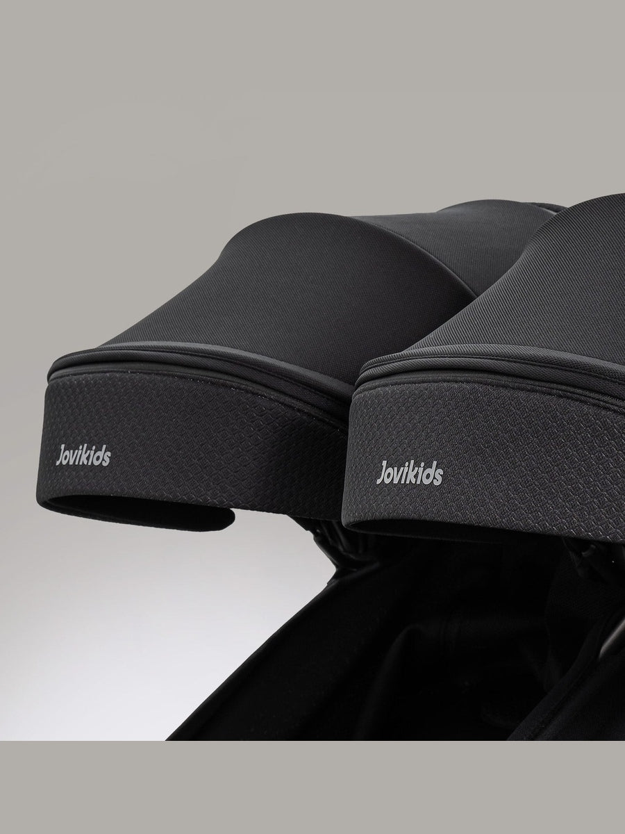 JoviKids Ayla Twin Pushchair – Lightweight Double Stroller with Compact Fold Black Jovikids Mama's Joy