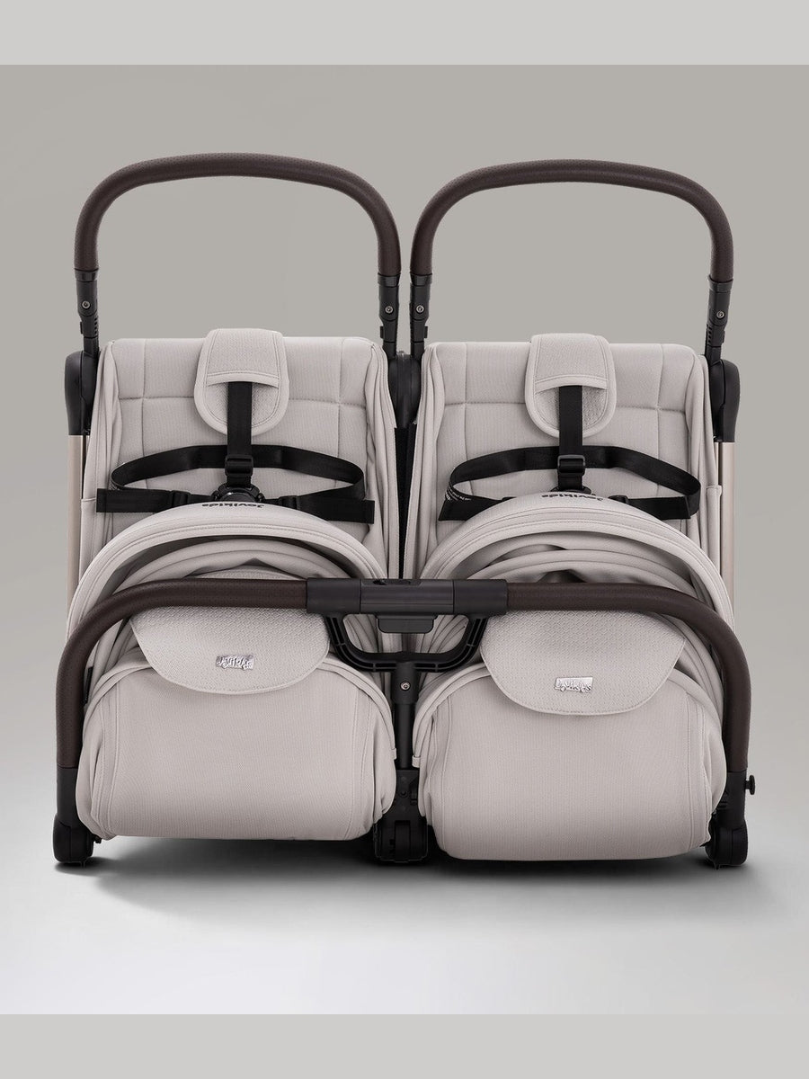 JoviKids Ayla Twin Pushchair – Lightweight Double Stroller with Compact Fold Beige Jovikids Mama's Joy