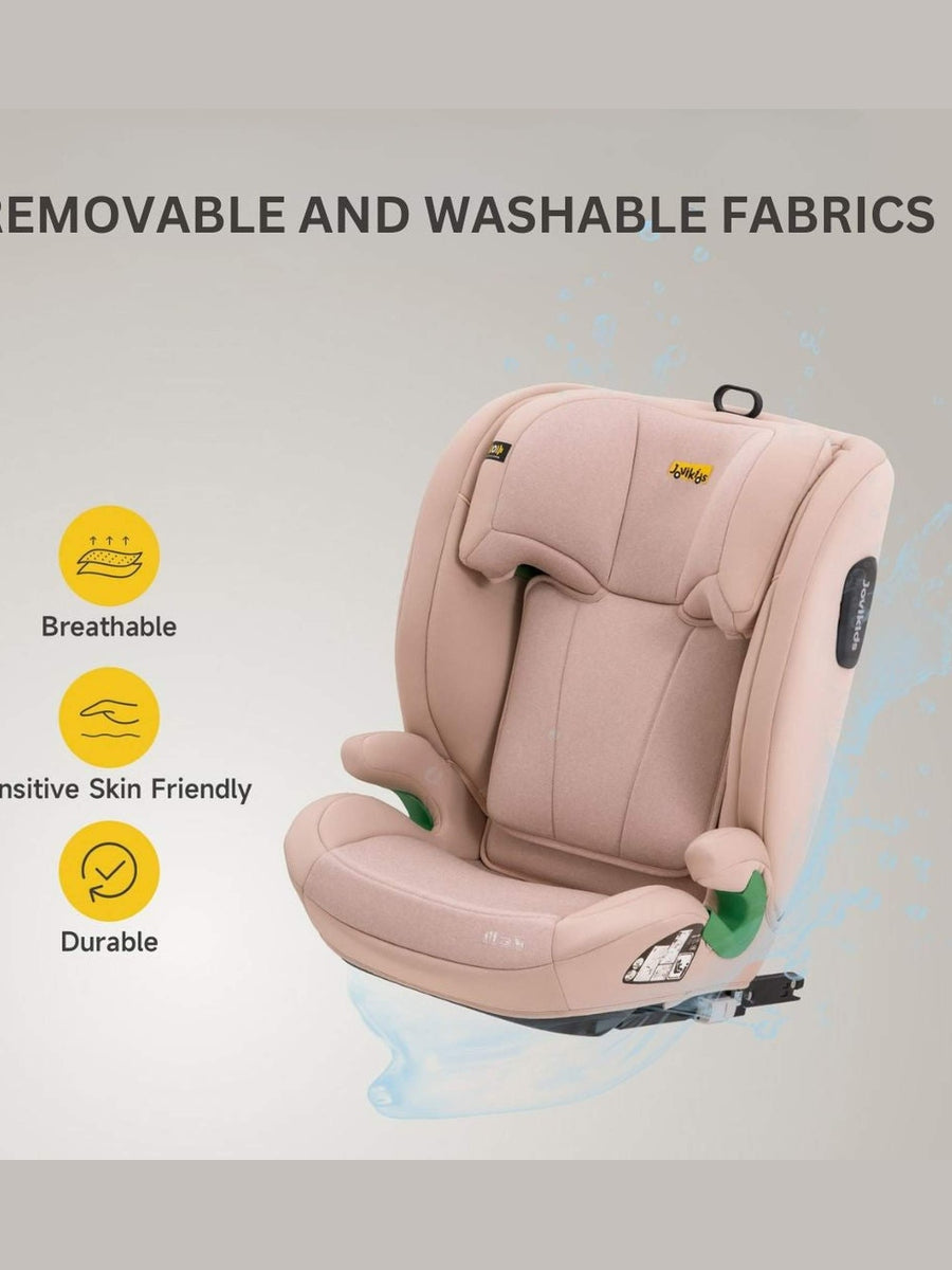 JoviKids Leon ISOFIX Booster Car Seat R129 i-Size Group 2/3 15 Months to 12 Years Rosewood Jovikids Mama's Joy