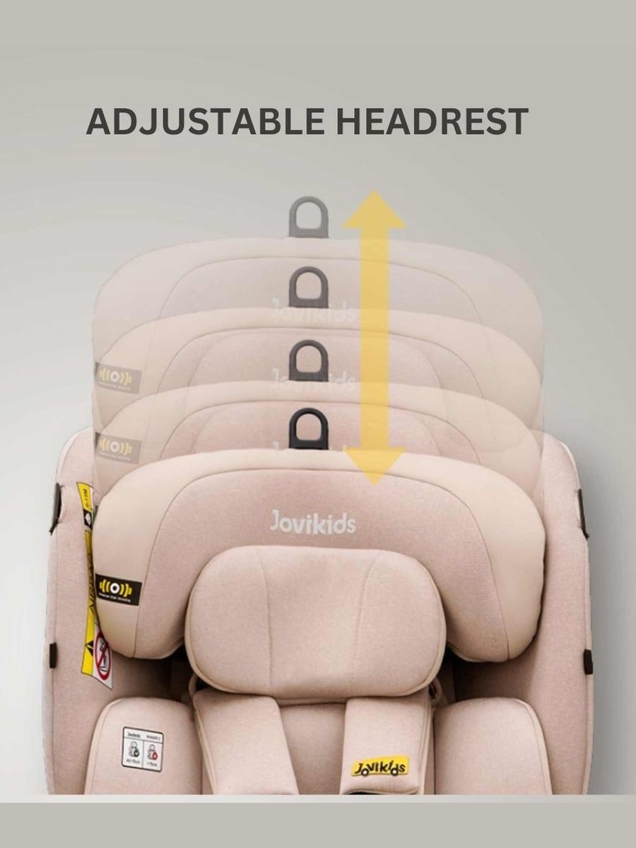 JoviKids Ranger 2 i-Size Car Seat with Leg Extension Cushion - Rosewood Jovikids Mama's Joy