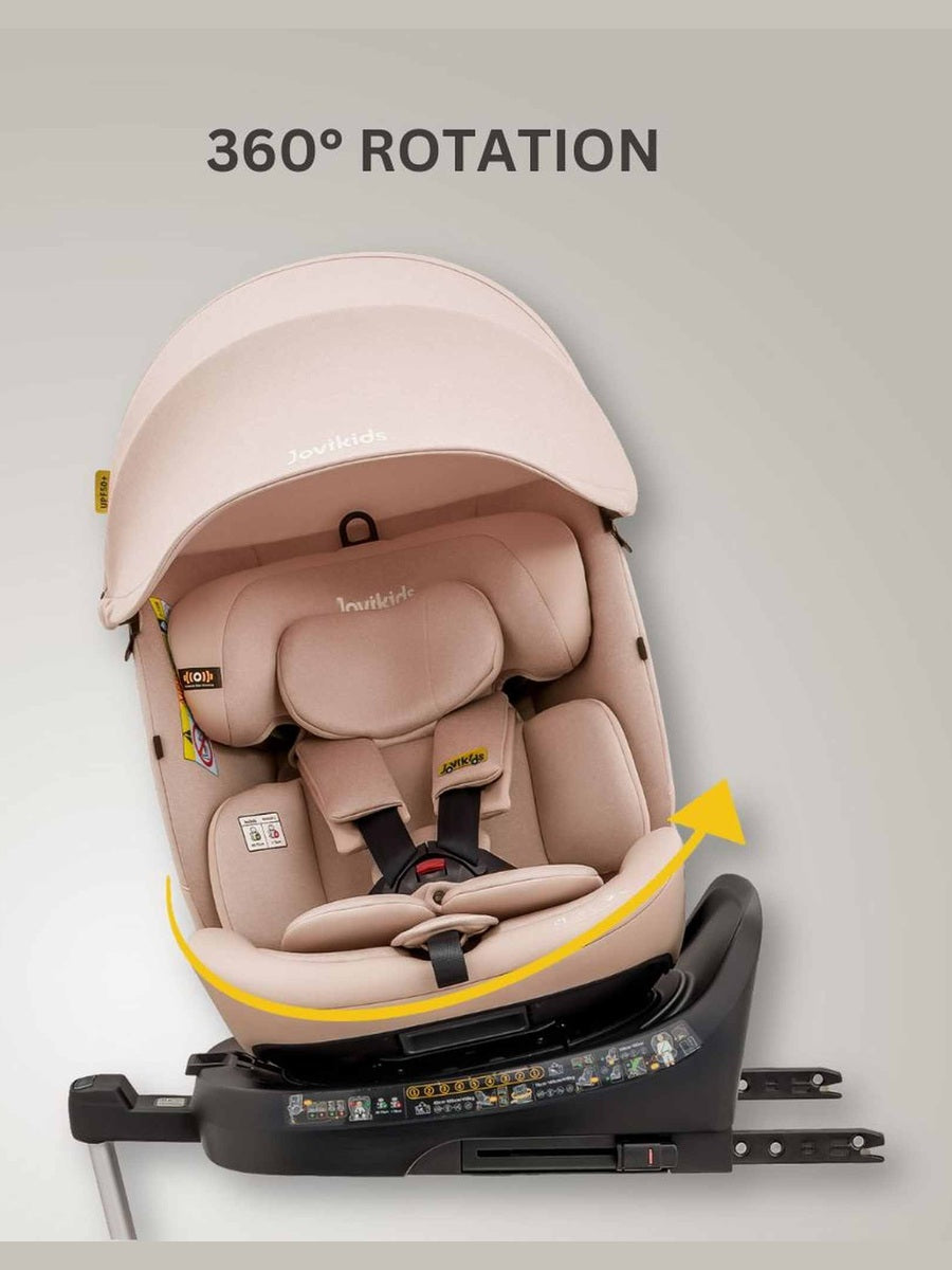 JoviKids Ranger 2 i-Size Car Seat with Leg Extension Cushion - Rosewood Jovikids Mama's Joy