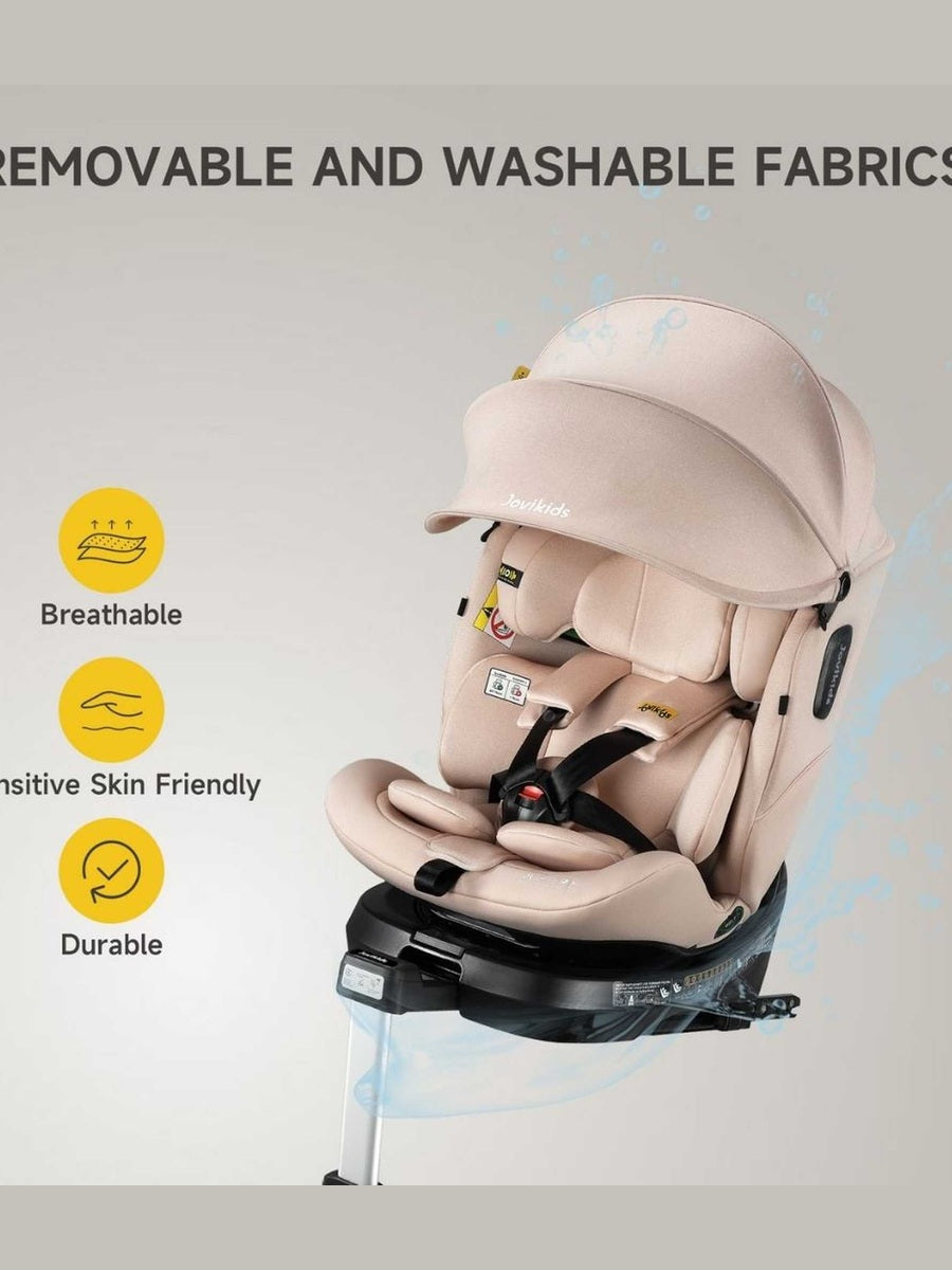 JoviKids Ranger 2 i-Size Car Seat with Leg Extension Cushion - Rosewood Jovikids Mama's Joy