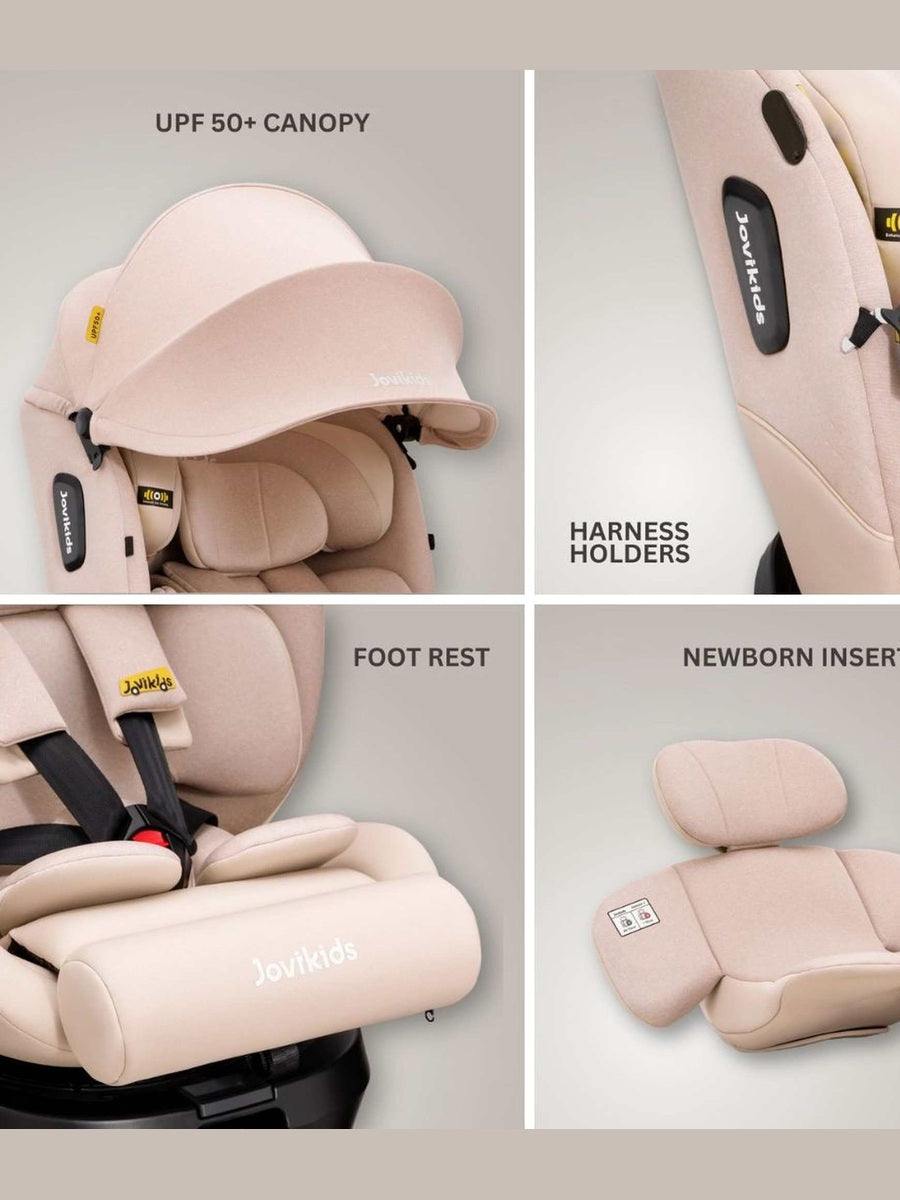 JoviKids Ranger 2 i-Size Car Seat with Leg Extension Cushion - Rosewood Jovikids Mama's Joy