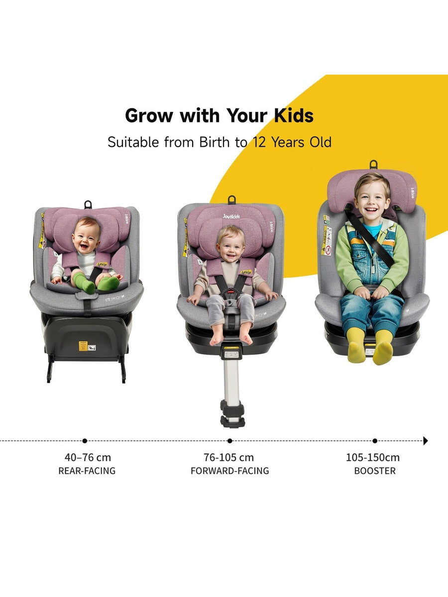 JoviKids Ranger Spin 360 Car Seat - Pink Jovikids Mama's Joy