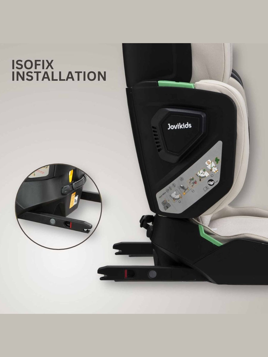 JoviKids Rober+ Folding i-Size Booster Car Seat 3–12 Years Milkstone Jovikids Mama's Joy