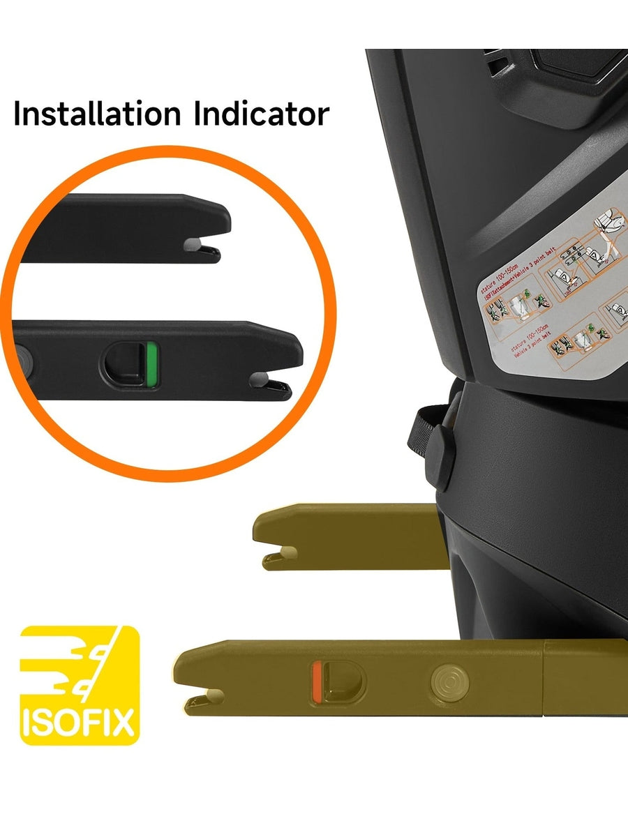 JoviKids Rober i-Size Portable Highback Booster Seat- Black Jovikids Mama's Joy