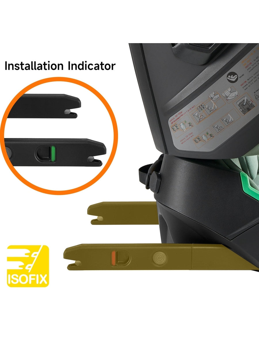 JoviKids Rober i-Size Portable Highback Booster Seat- Green Jovikids Mama's Joy