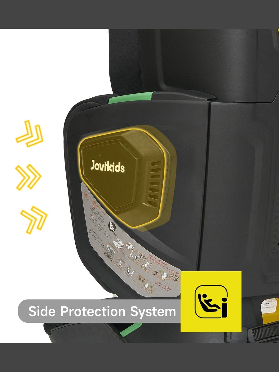 JoviKids Rober i-Size Portable Highback Booster Seat- Black Jovikids Mama's Joy