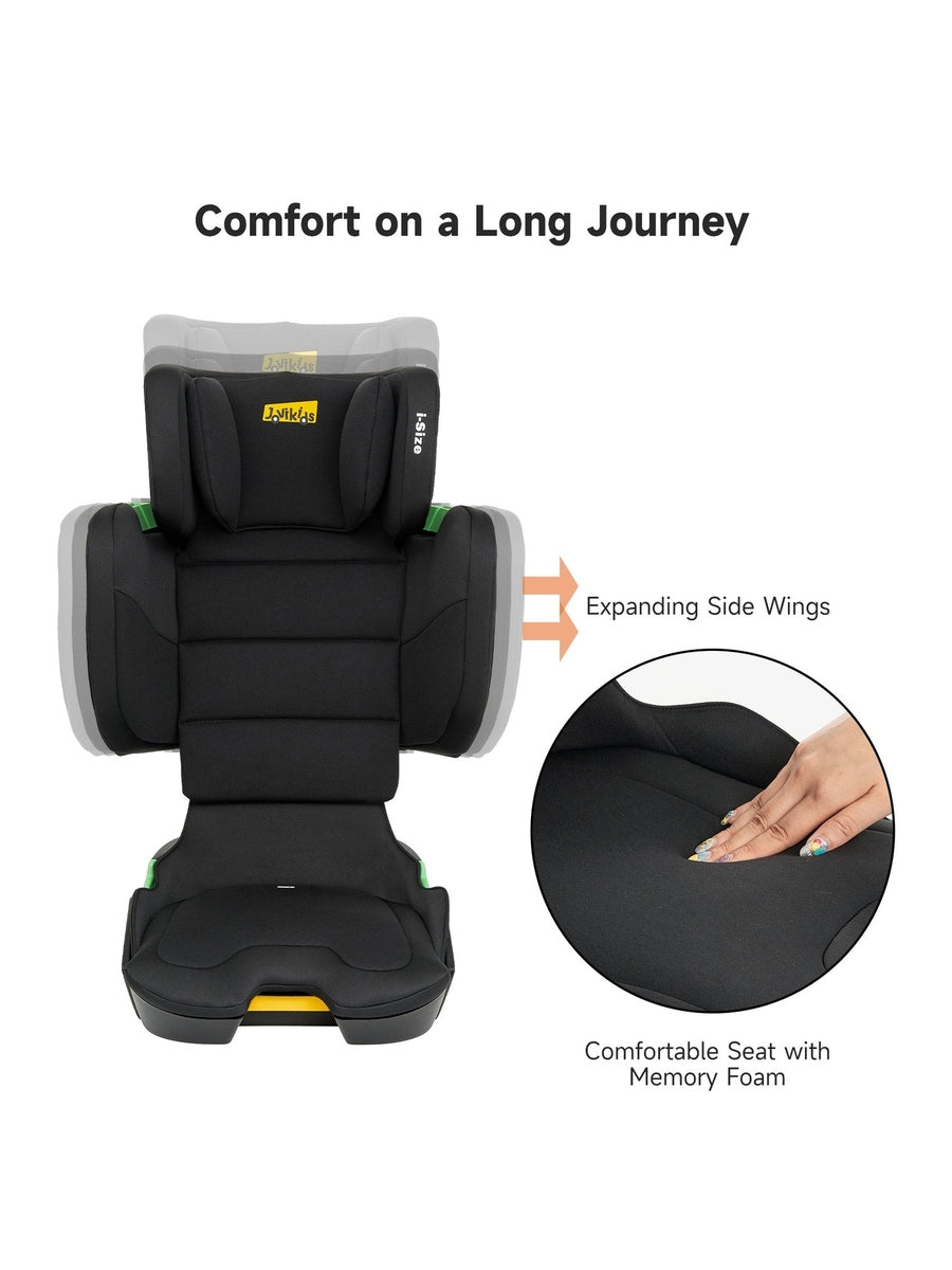 JoviKids Rober i-Size Portable Highback Booster Seat- Black Jovikids Mama's Joy