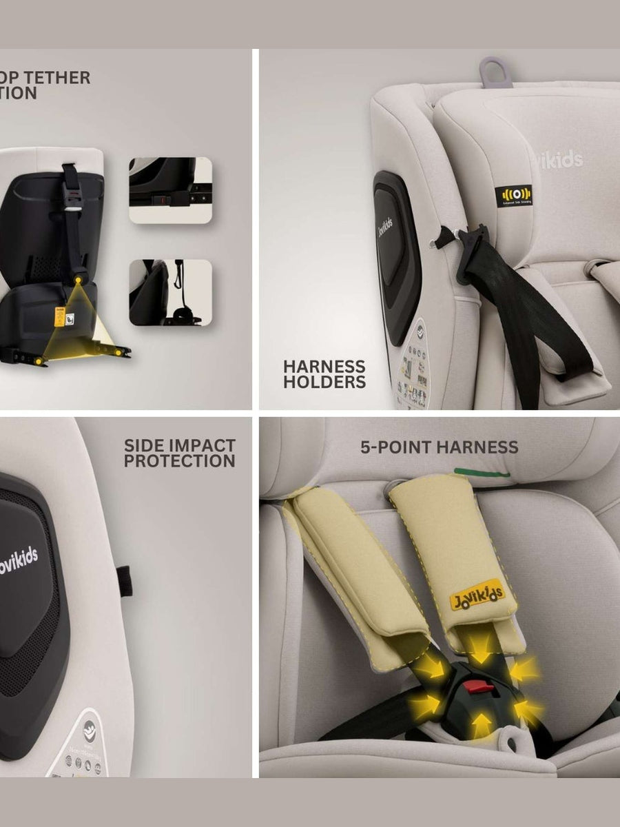 Jovikids CICI TT i-Size Child Seat 76–150cm - Milkstone Jovikids Mama's Joy