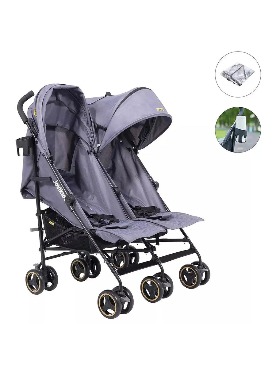 Jovikids Ezra Twin Umbrella Folding Stroller - Quiet Shade Jovikids Mama's Joy