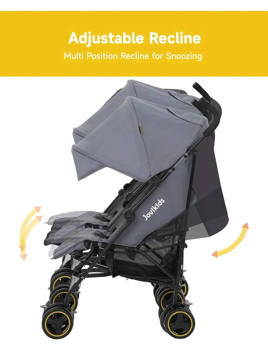 Jovikids Ezra Twin Umbrella Folding Stroller - Quiet Shade Jovikids Mama's Joy