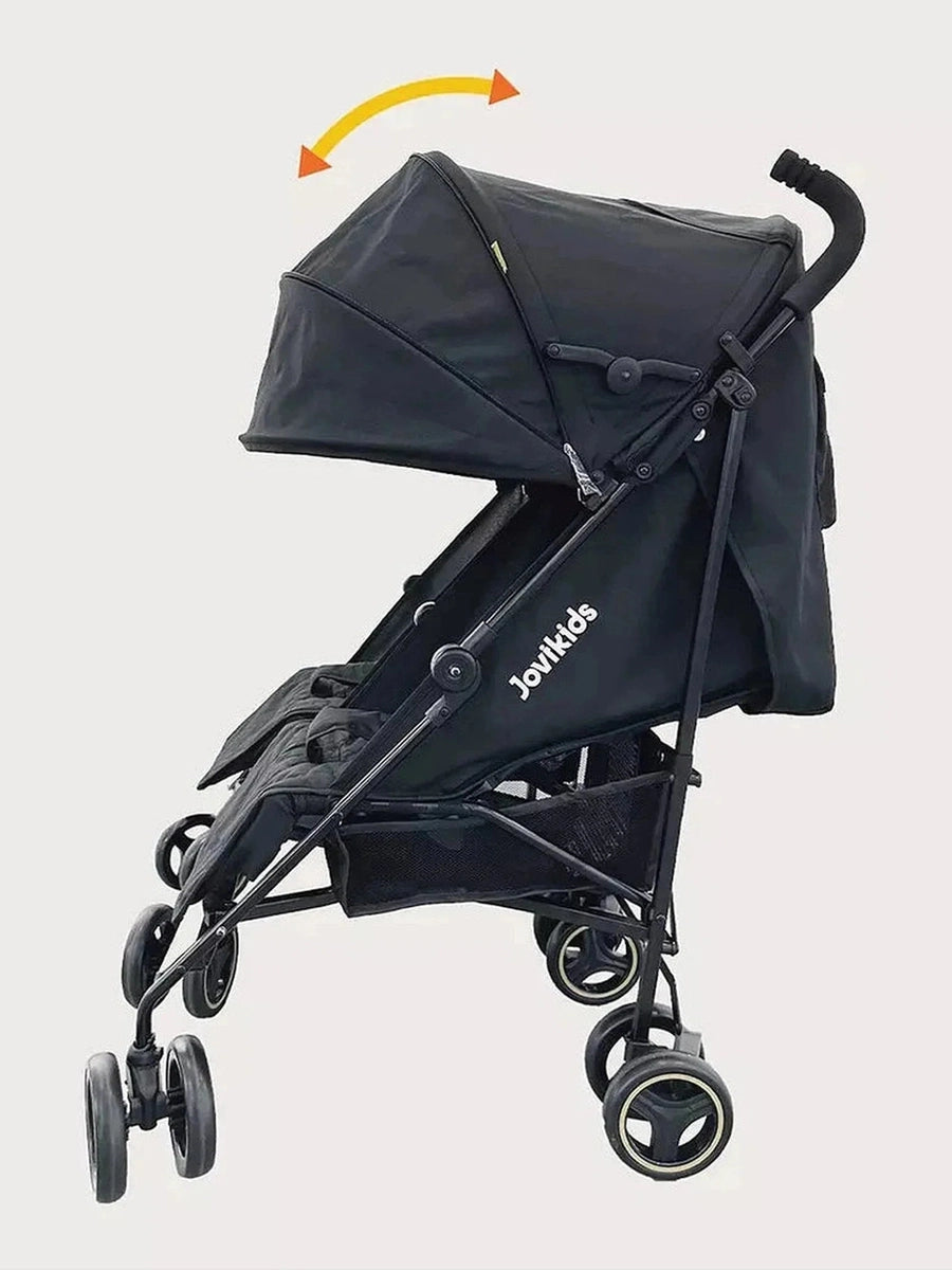 Jovikids Ezra Twin Umbrella Folding Stroller - Shadow Black Jovikids Mama's Joy