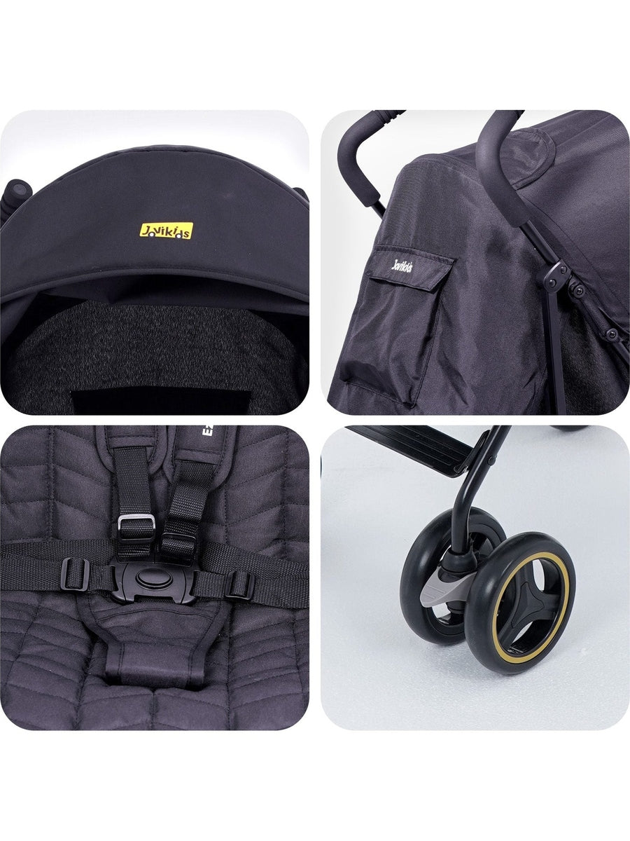 Jovikids Ezra Umbrella Folding Stroller - Shadow Black Jovikids Mama's Joy